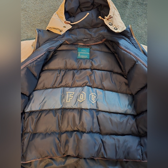 London fog, large, winter coat, tan, goose down - Picture 5 of 11